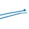 Forney Cable Tie, 4 in L, 3/4 in Max Bundle Dia., Blue, Nylon 6/6, 18 lb Strength, 100 PK 62006 - alternate 1